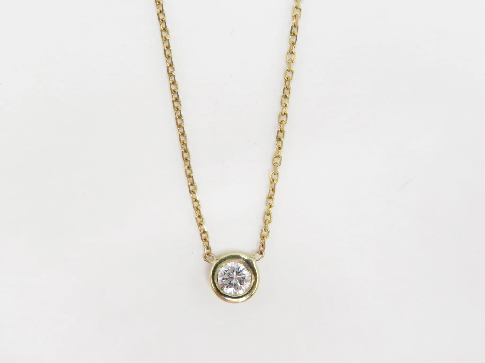 10k Yellow Gold Birthstone Necklace - Image 4