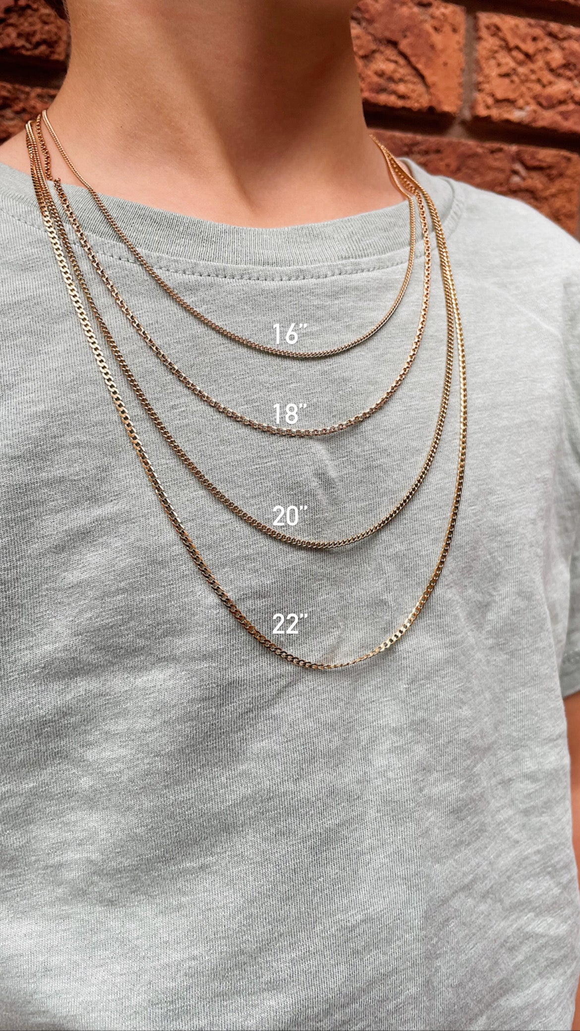10k Yellow Gold Open Link Necklace - Image 6