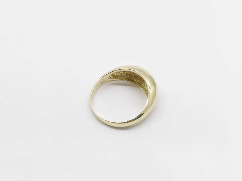10k Yellow Gold Polished Domed Ring - Image 3