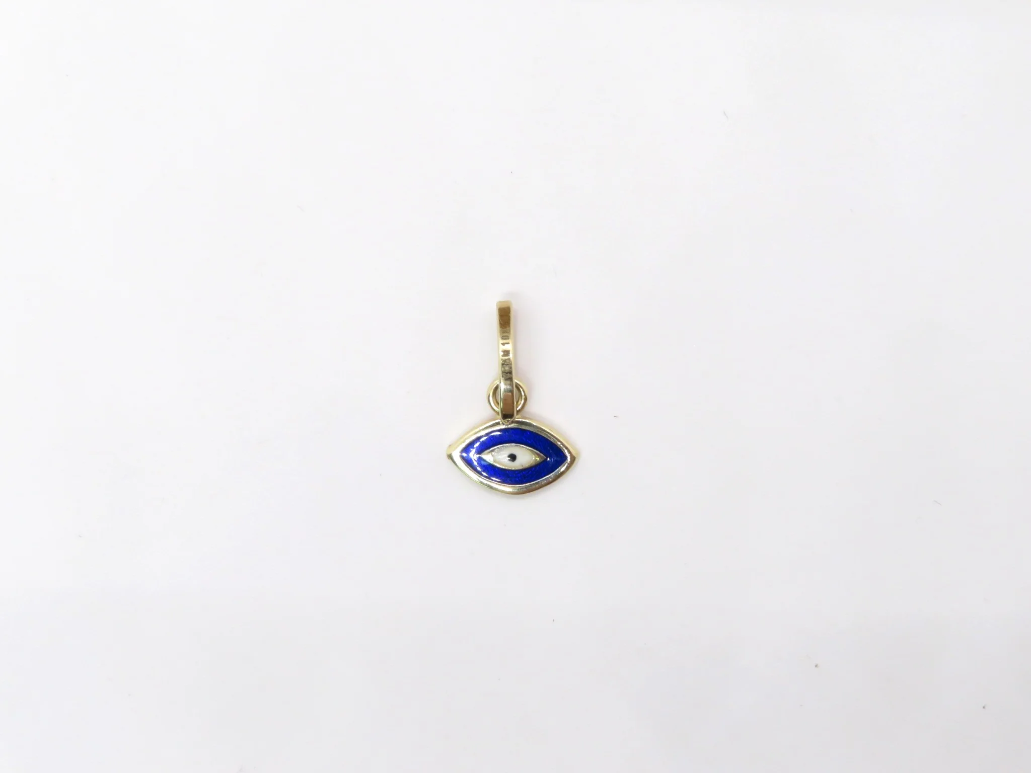 10k Yellow Gold Enamel Marquise Mati Charm - Image 3