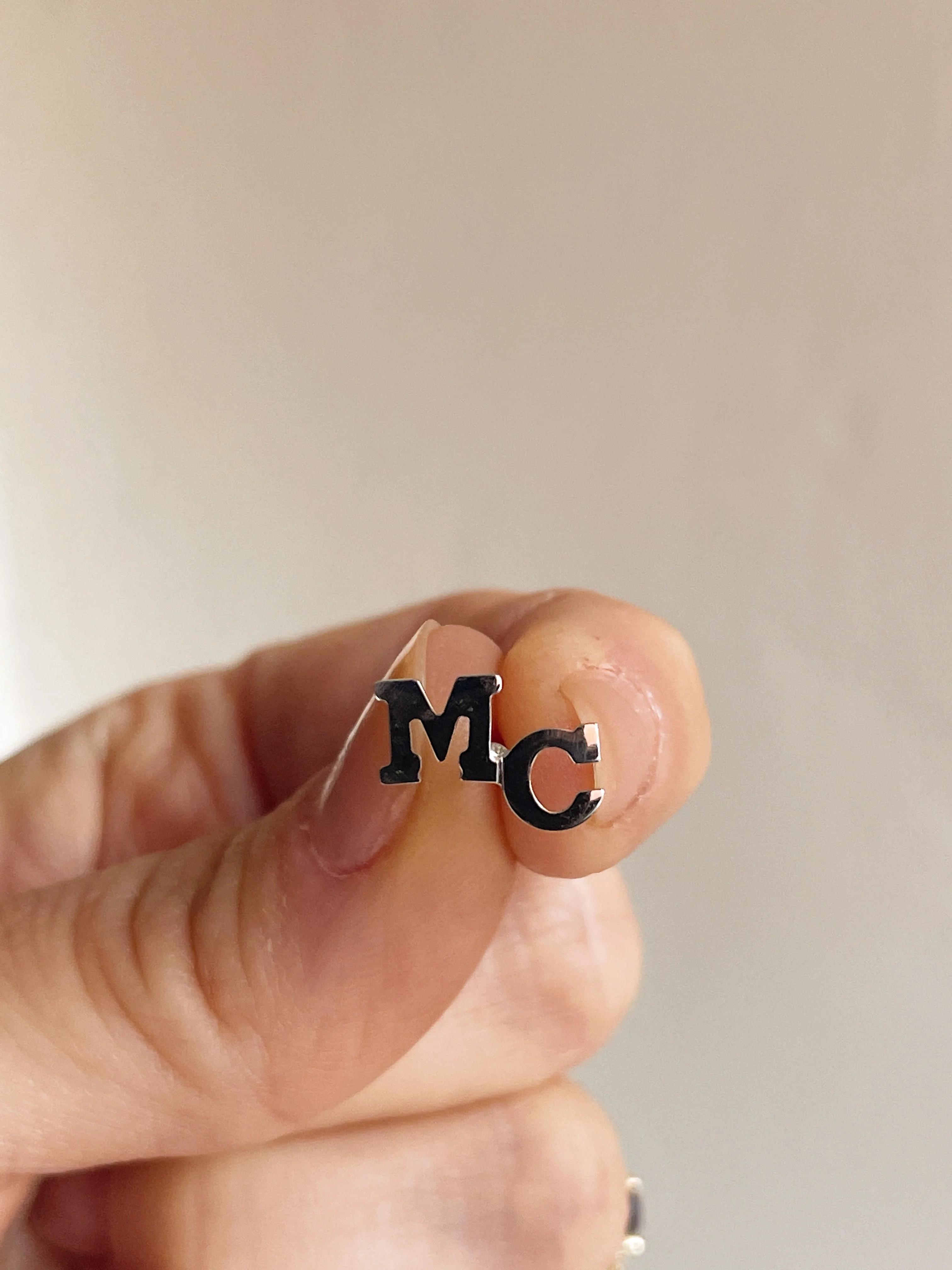 14k Monogram Lapel Pin - Image 6