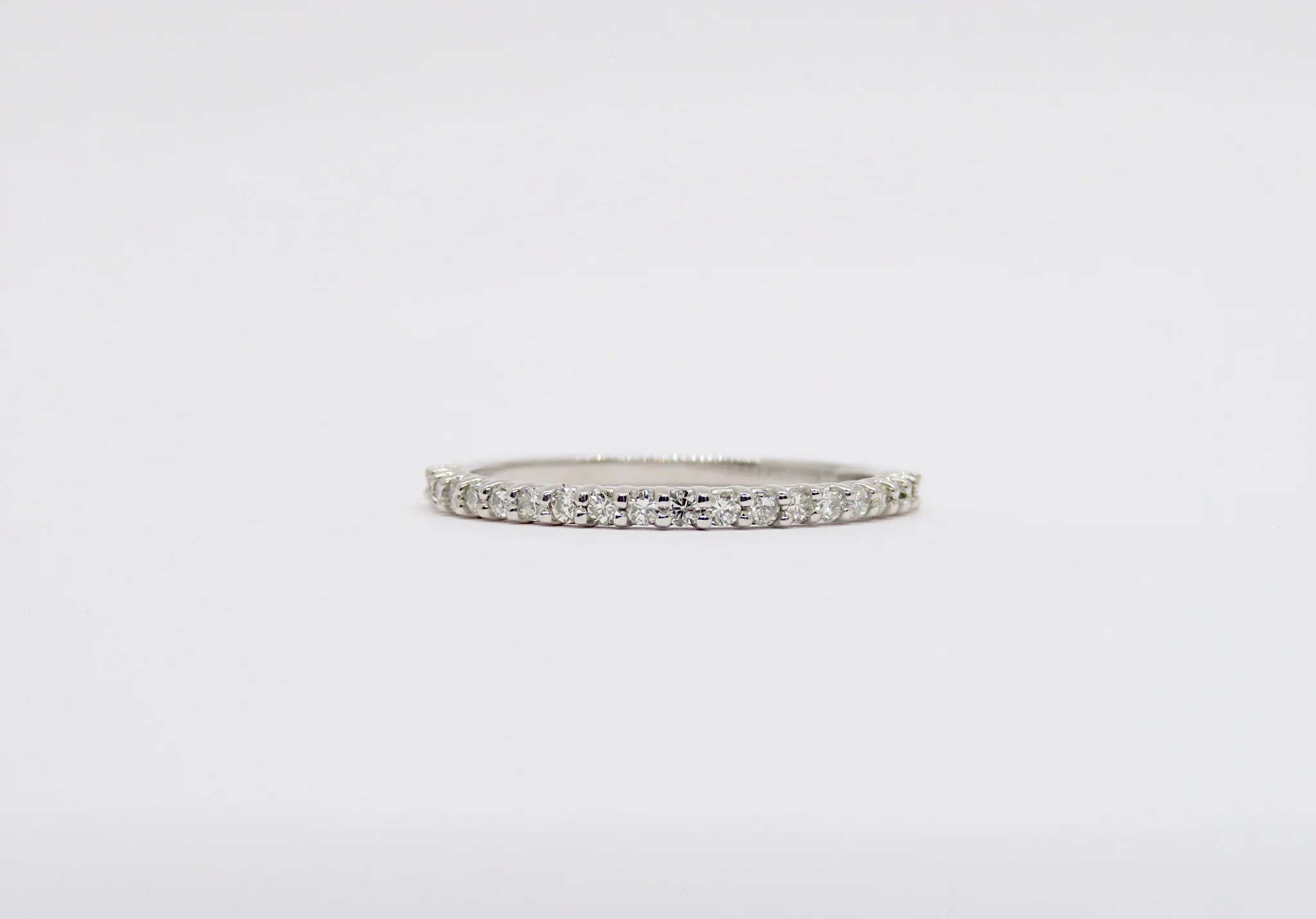 14k Shared Prong Diamond Half Eternity - Image 5