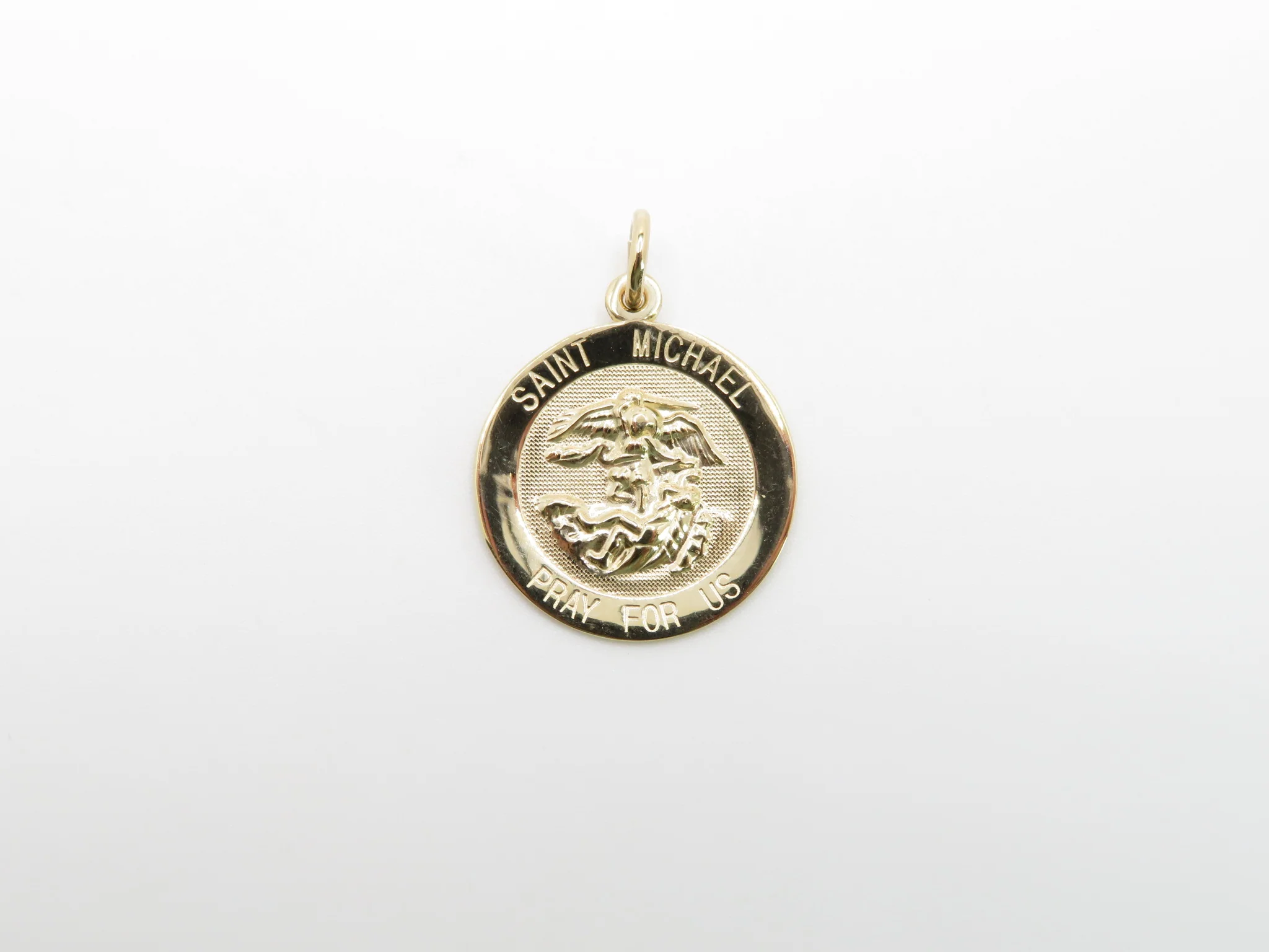 14k Yellow Gold St. Michael Medal