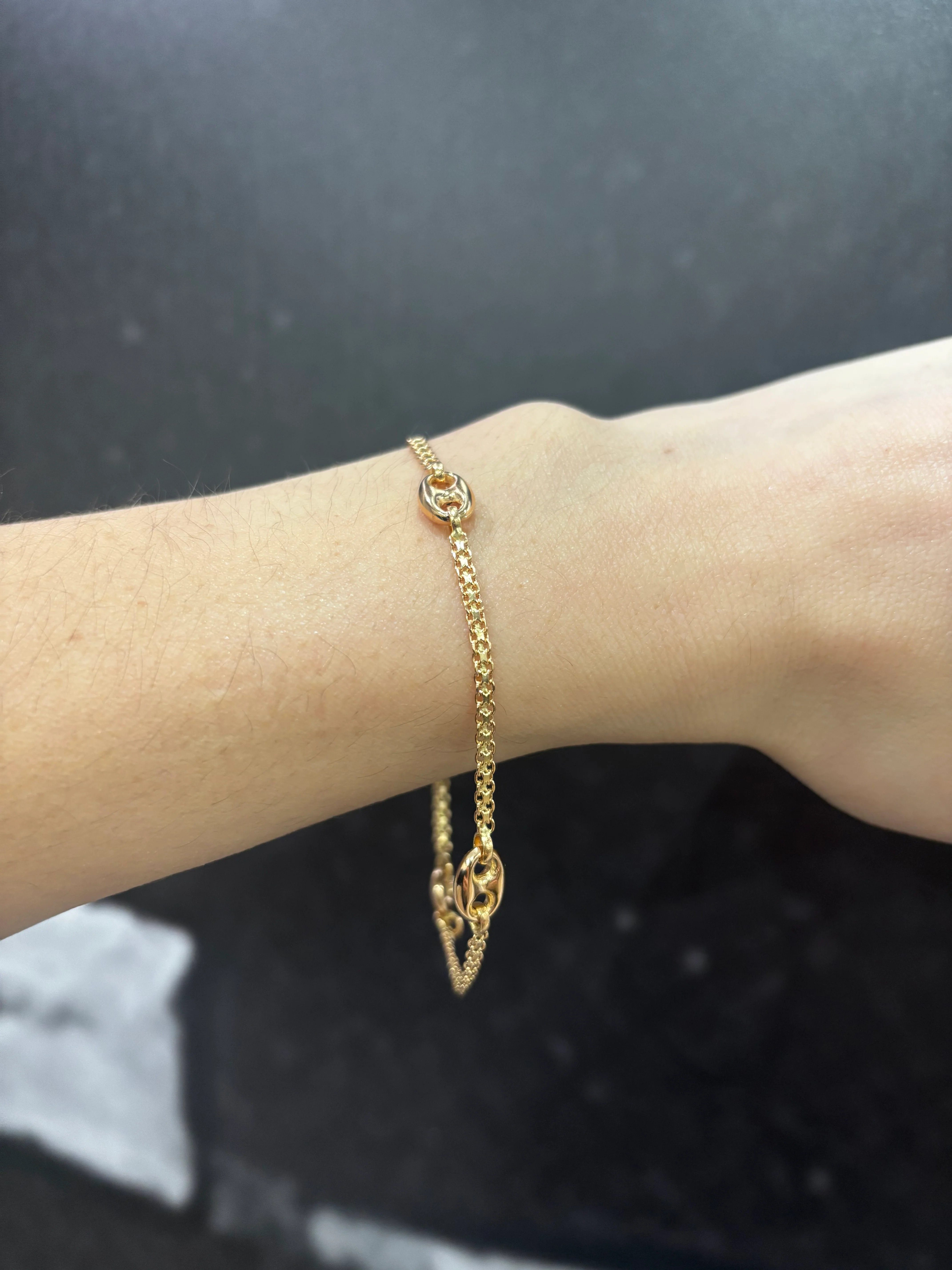 19.25k Coffee Bean & Bizmark Bracelet - Image 2