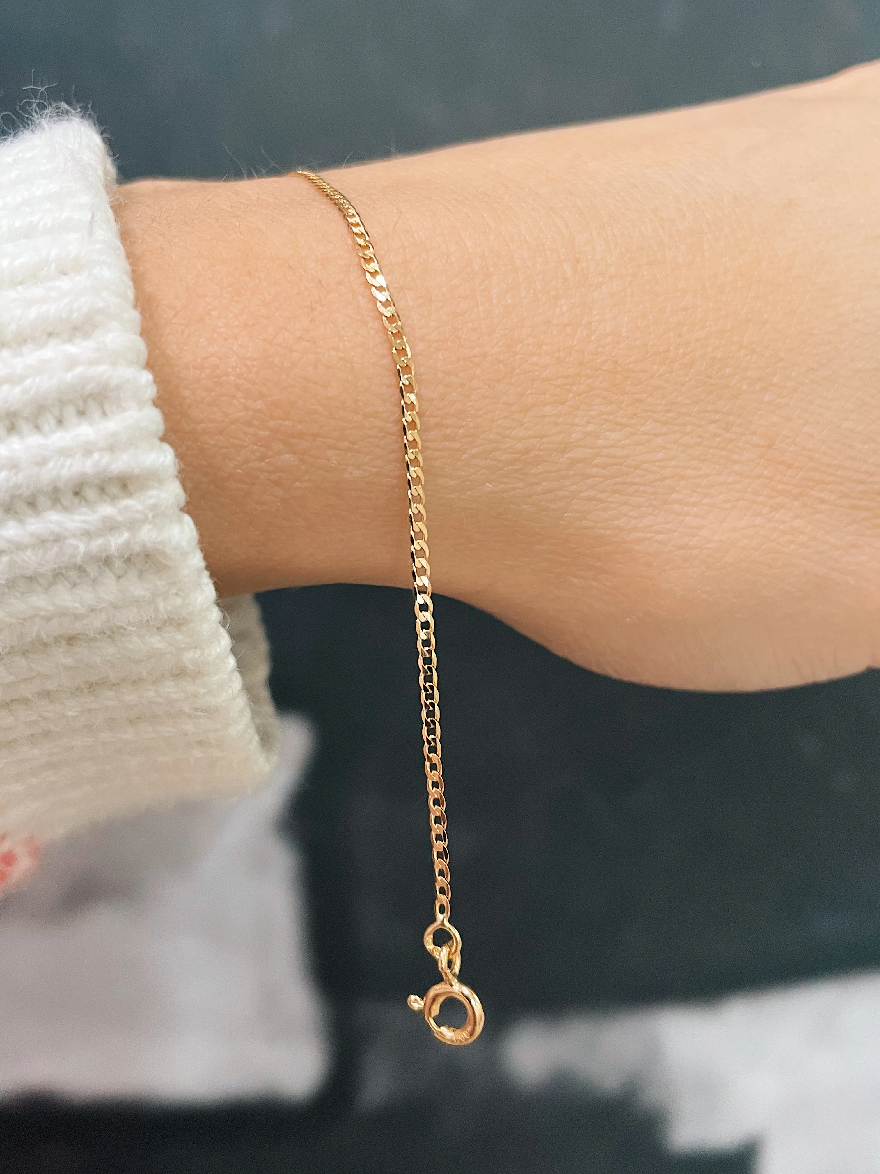 19.25k Yellow Gold Open Link Bracelet - Image 2