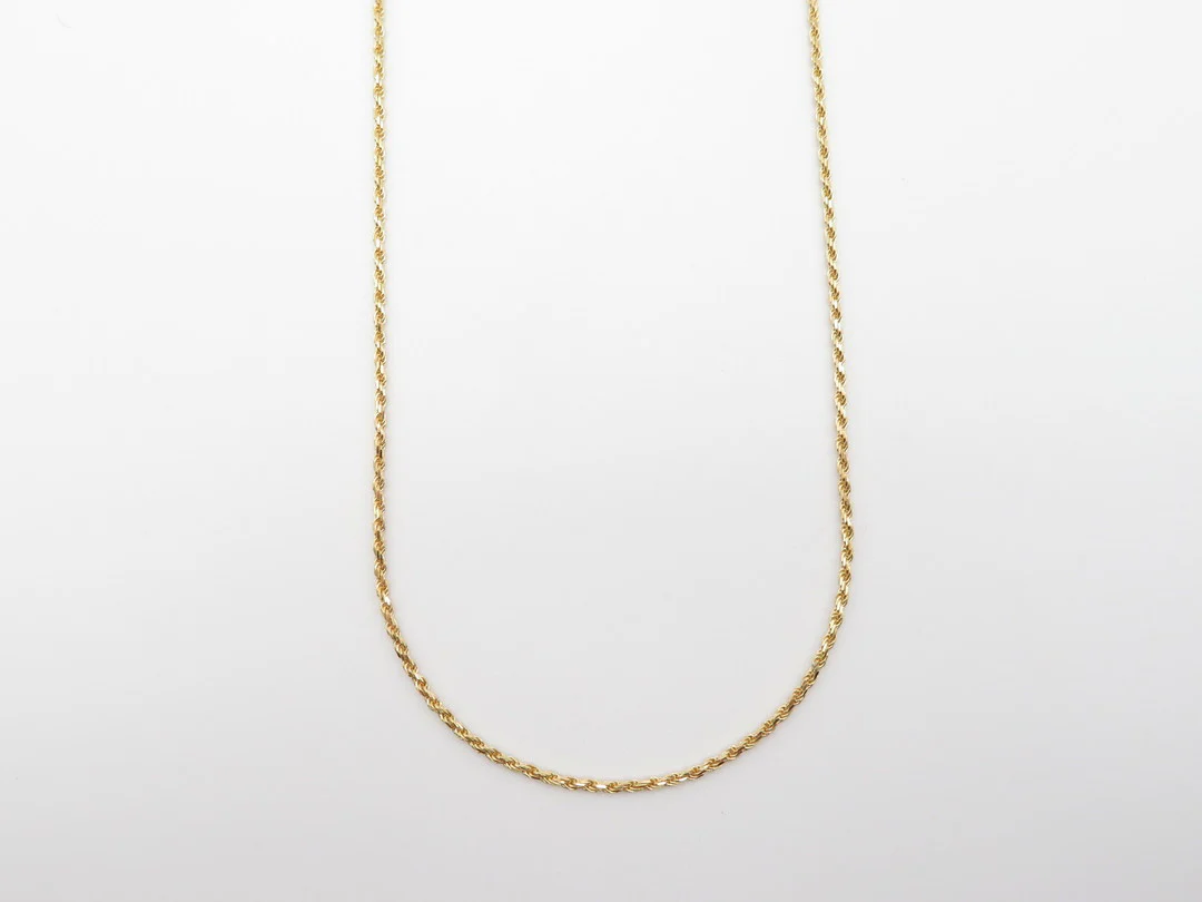 19.25k Yellow Gold Rope Chain