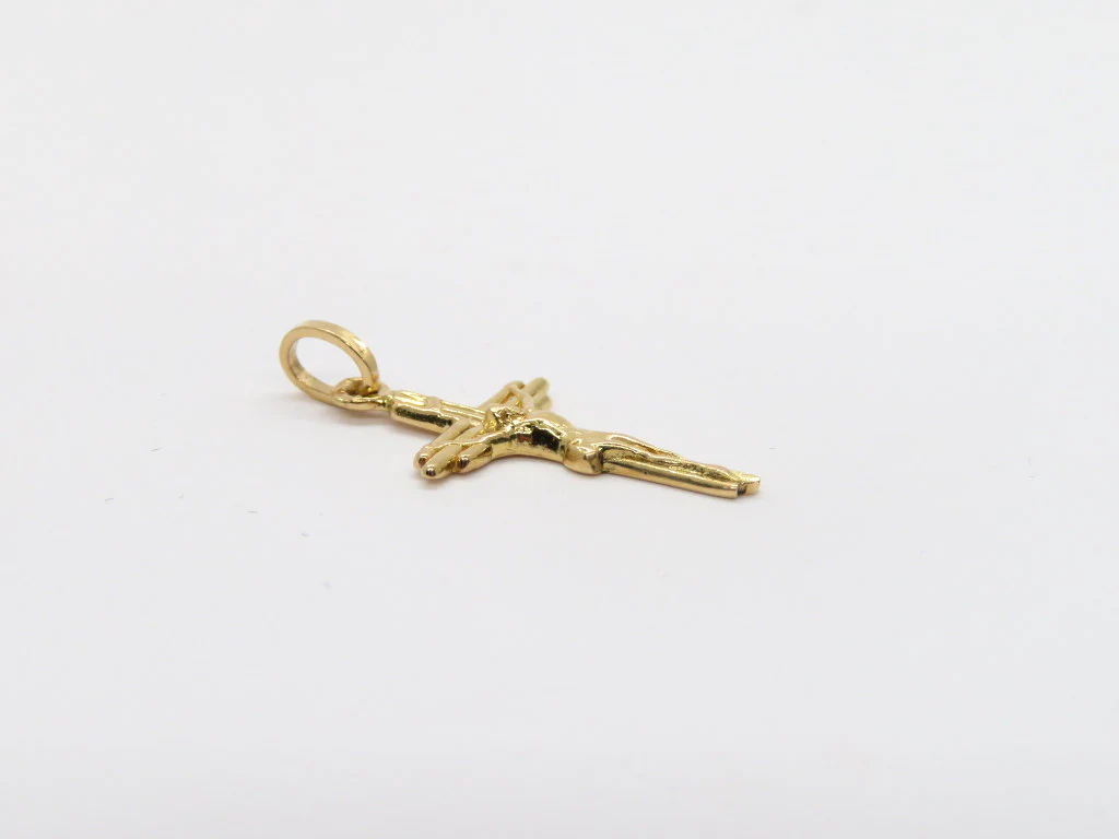 19.25k Yellow Gold Lined Cross - Image 4