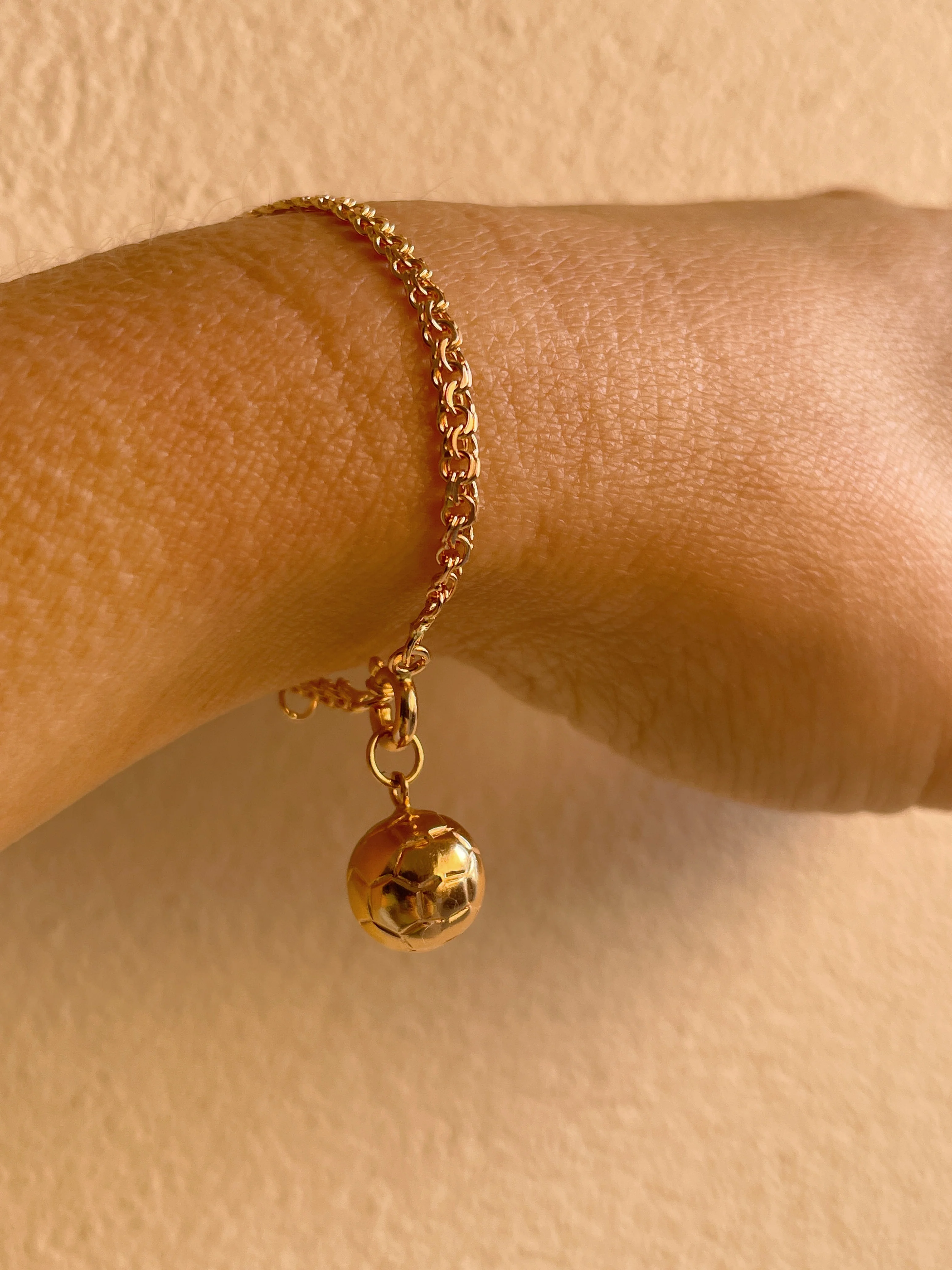 19.25k Yellow Gold Soccer Ball Charm - Image 6