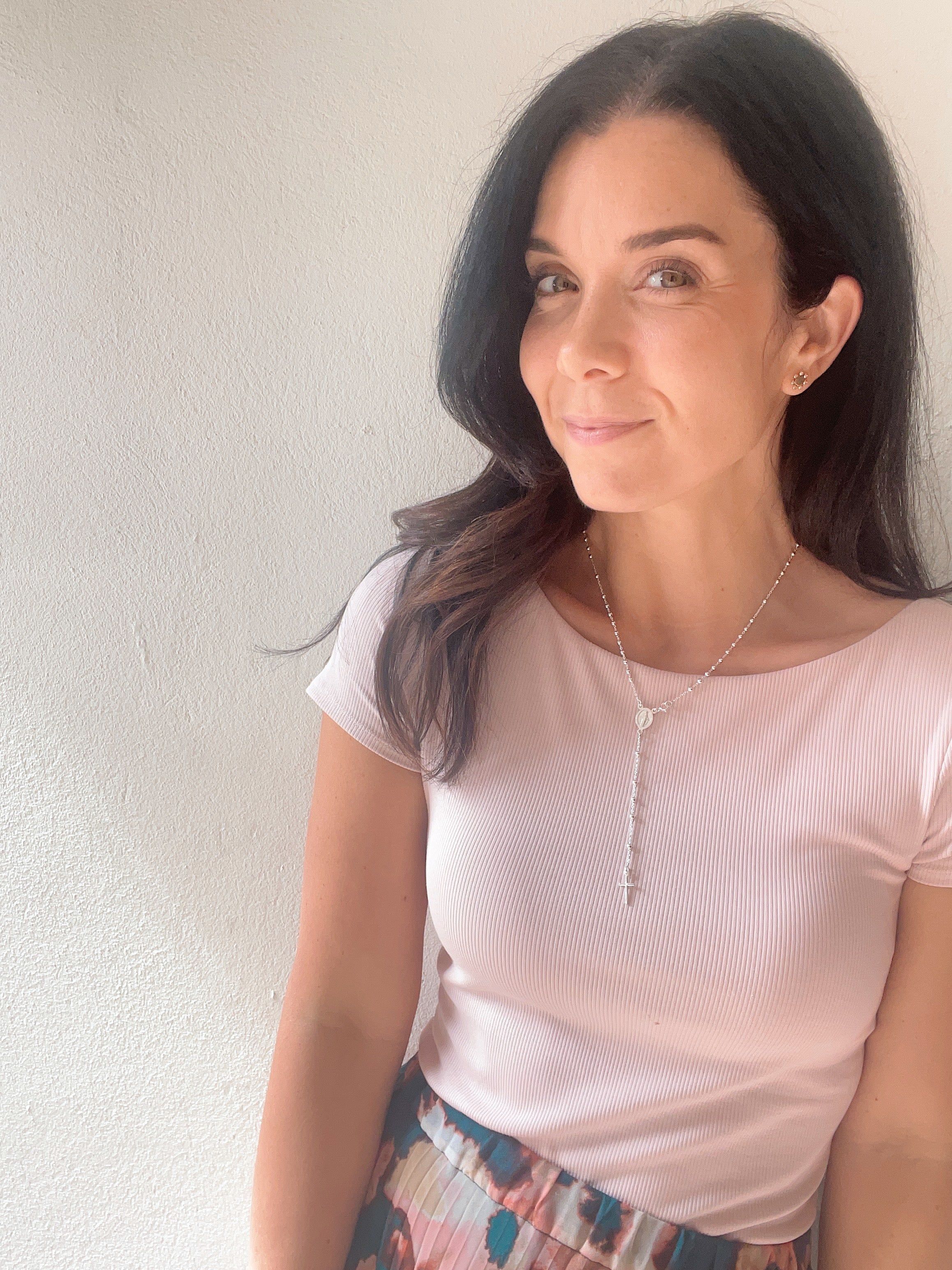 Sterling Silver Rosary Necklace - Image 2