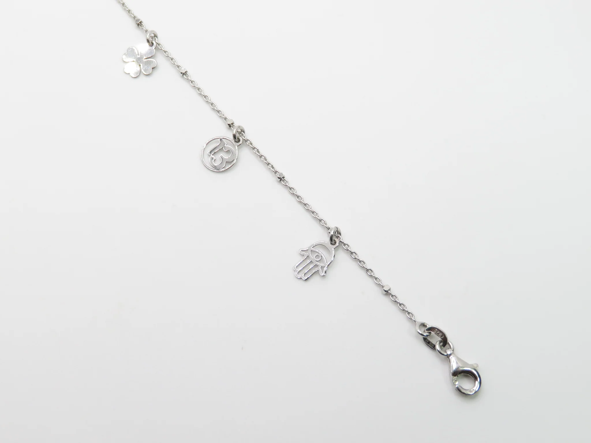Sterling Silver Lucky Charm Bracelet - Image 2