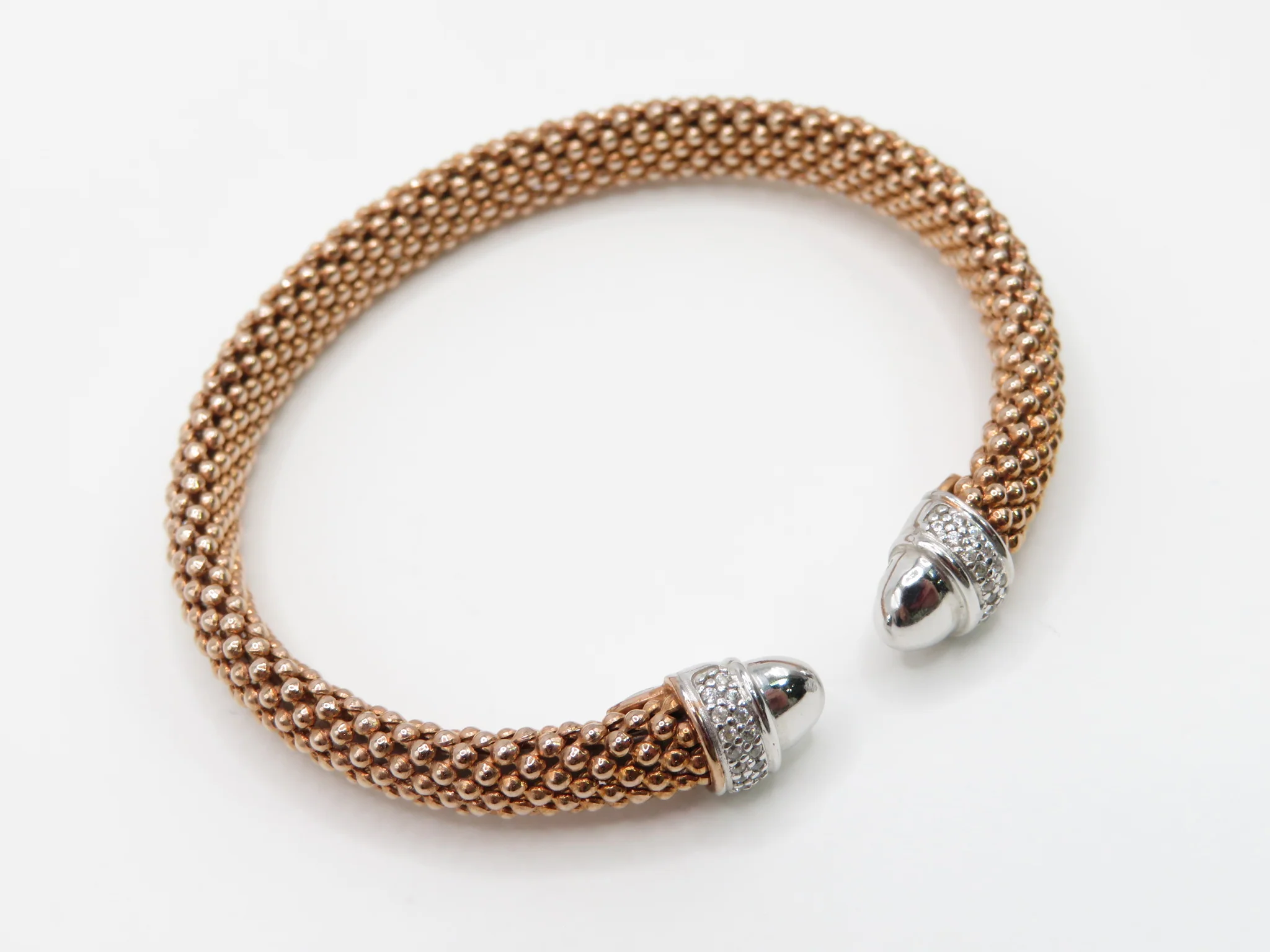 Sterling Silver Popcorn Link Cuff - Image 4