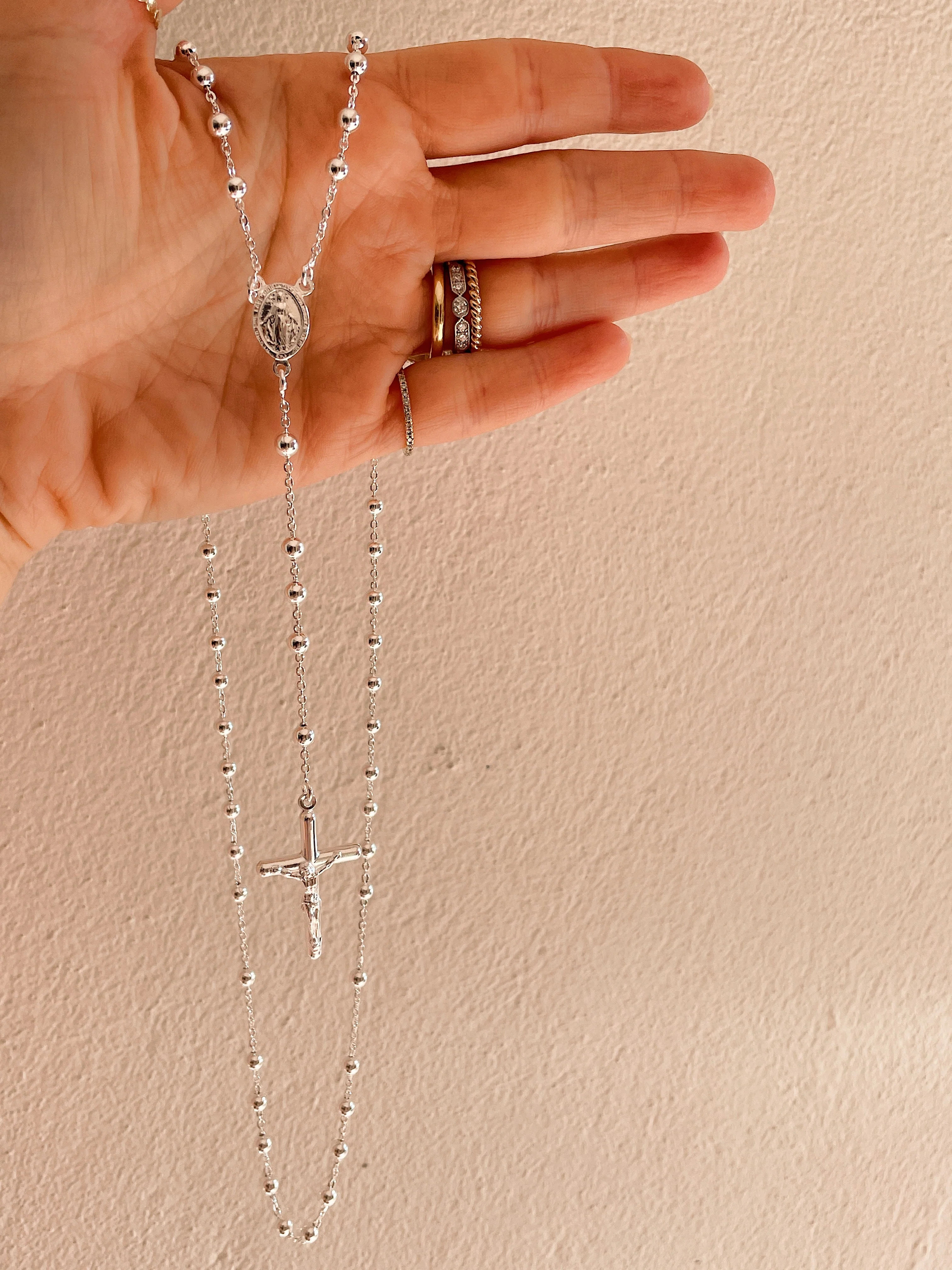 Sterling Silver Large Rosary - Image 3