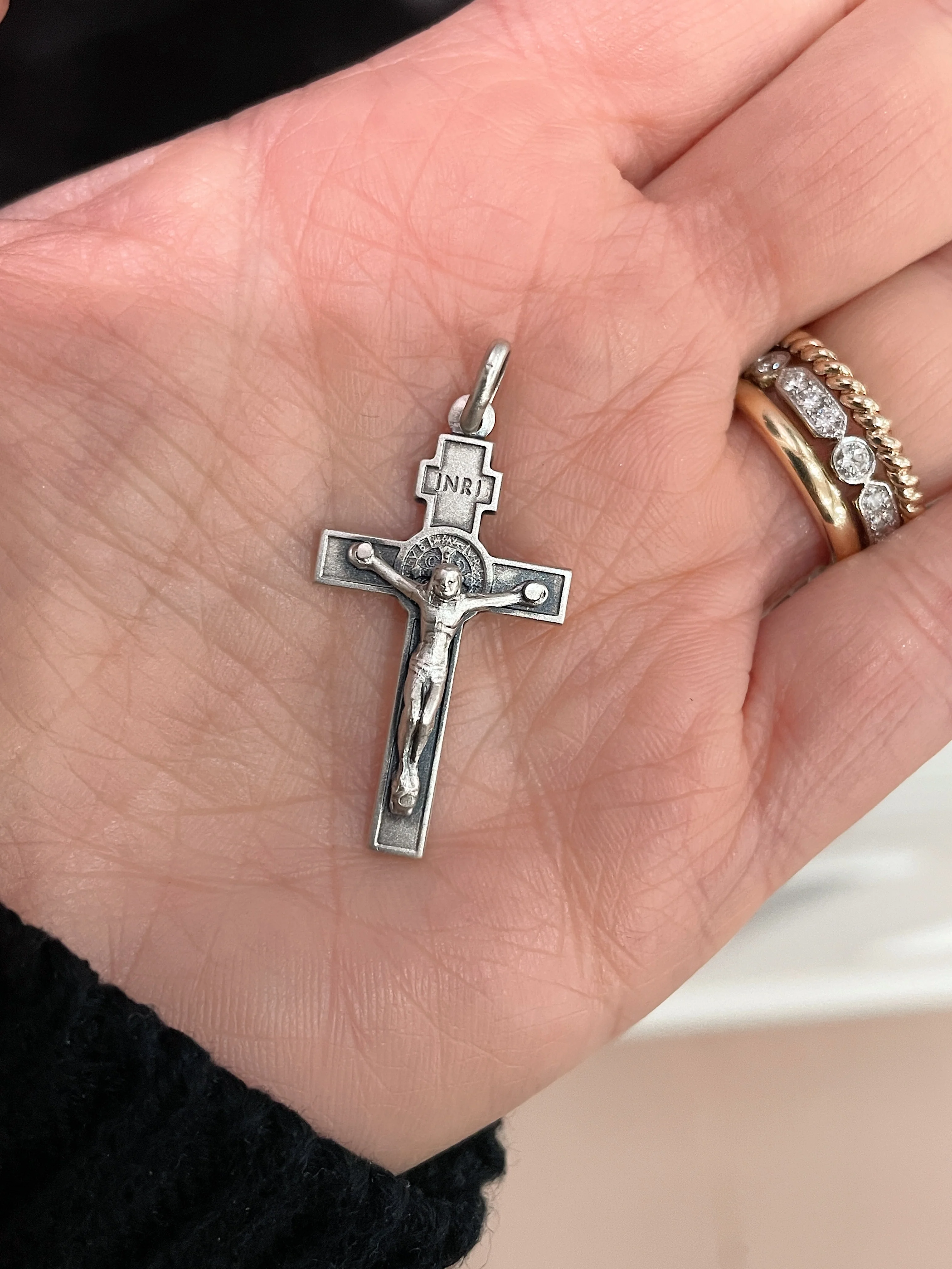 Sterling Silver St Benedict Cross Pendant - Image 3