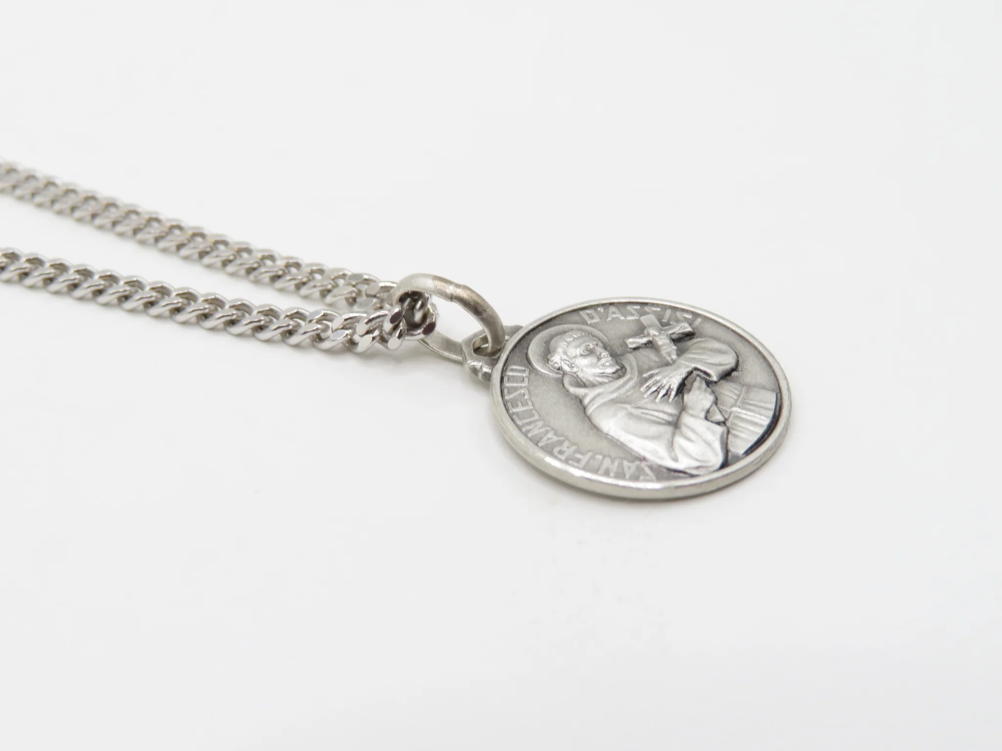 Sterling Silver St. Francis of Assisi Medallion - Image 2