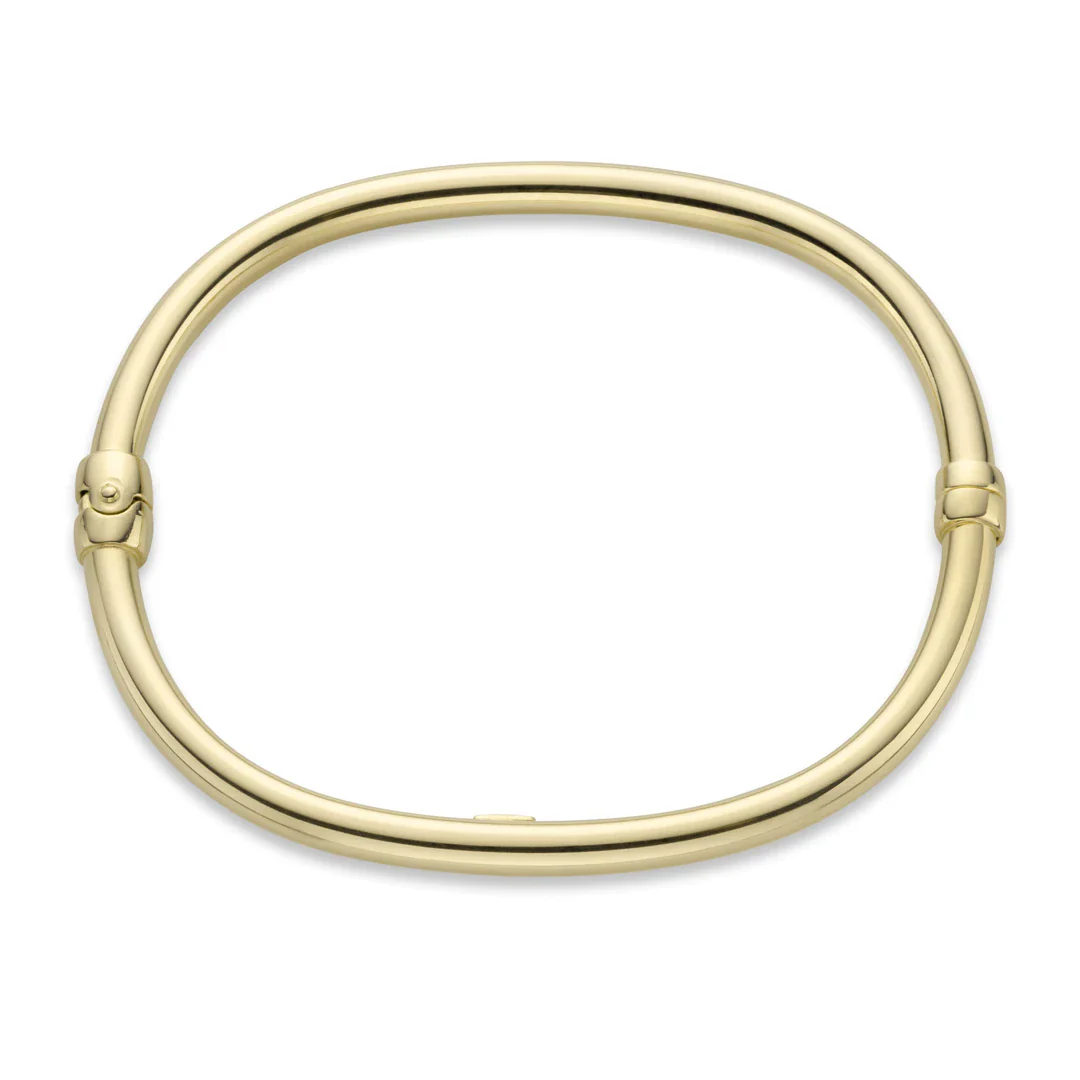 Sterling Silver Sleek and Simple Bangle - Image 3