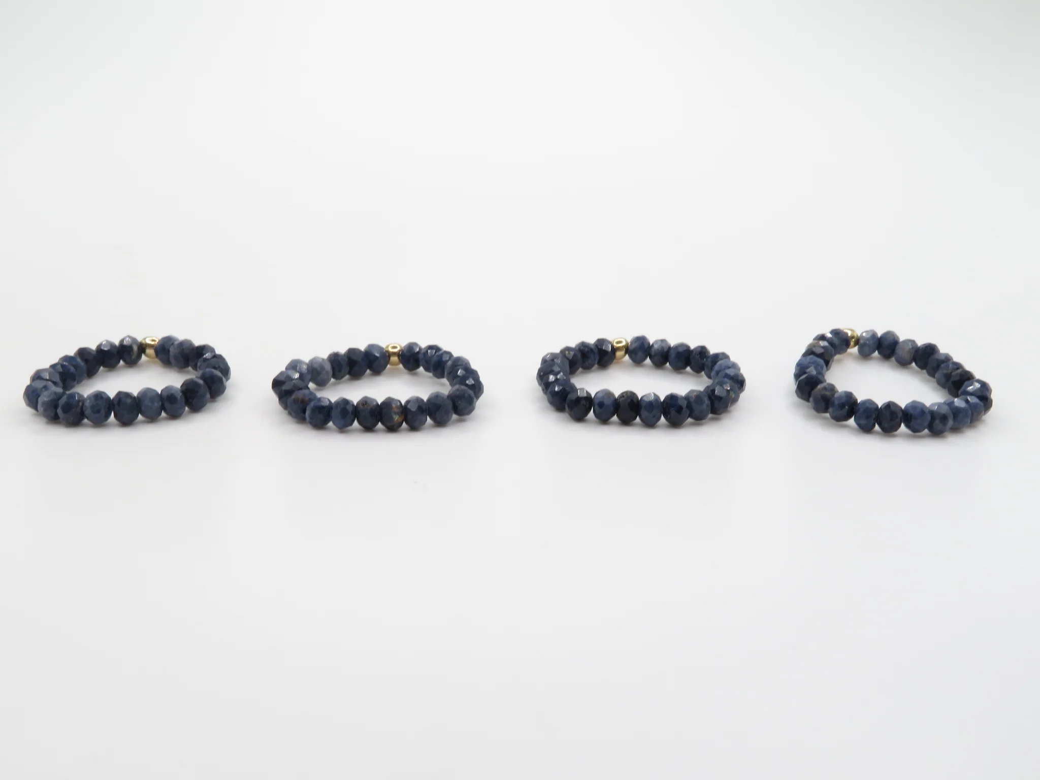 Stretch Beaded Gemstone Ring - Image 13