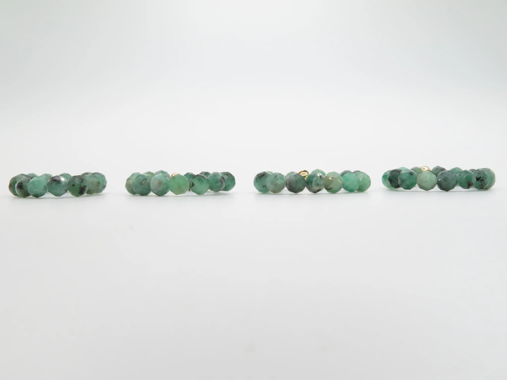 Stretch Beaded Gemstone Ring - Image 3